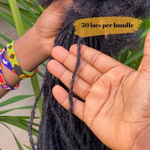 0.3-0.35cm (Sika Locs) Textured Intalocs.  50 locs per bundle 100% human hair. Interlocked Locs