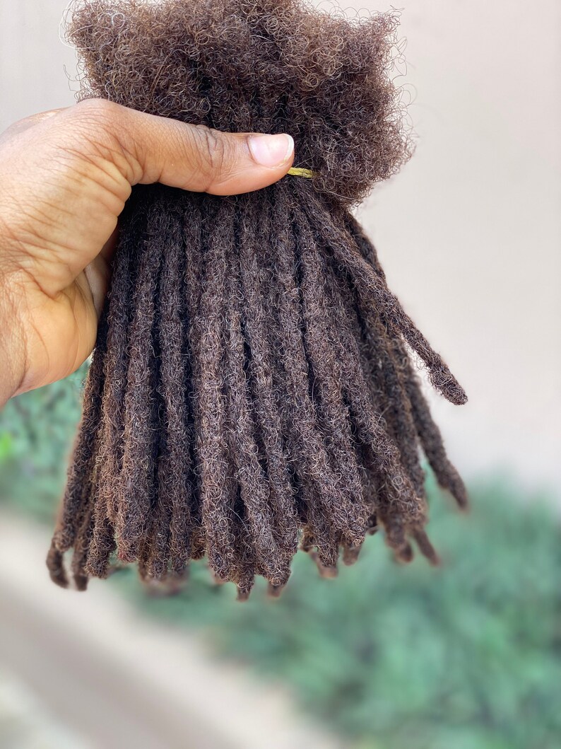 Color 4. Human Hair Dreadlocks Extensions. 100 Afro Kinky Etsy