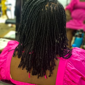 Sika Locs | Textured Intalocs (0.3-0.35cm) | 10 locs per bundle 100% human hair | Interlocked Dreadlocks