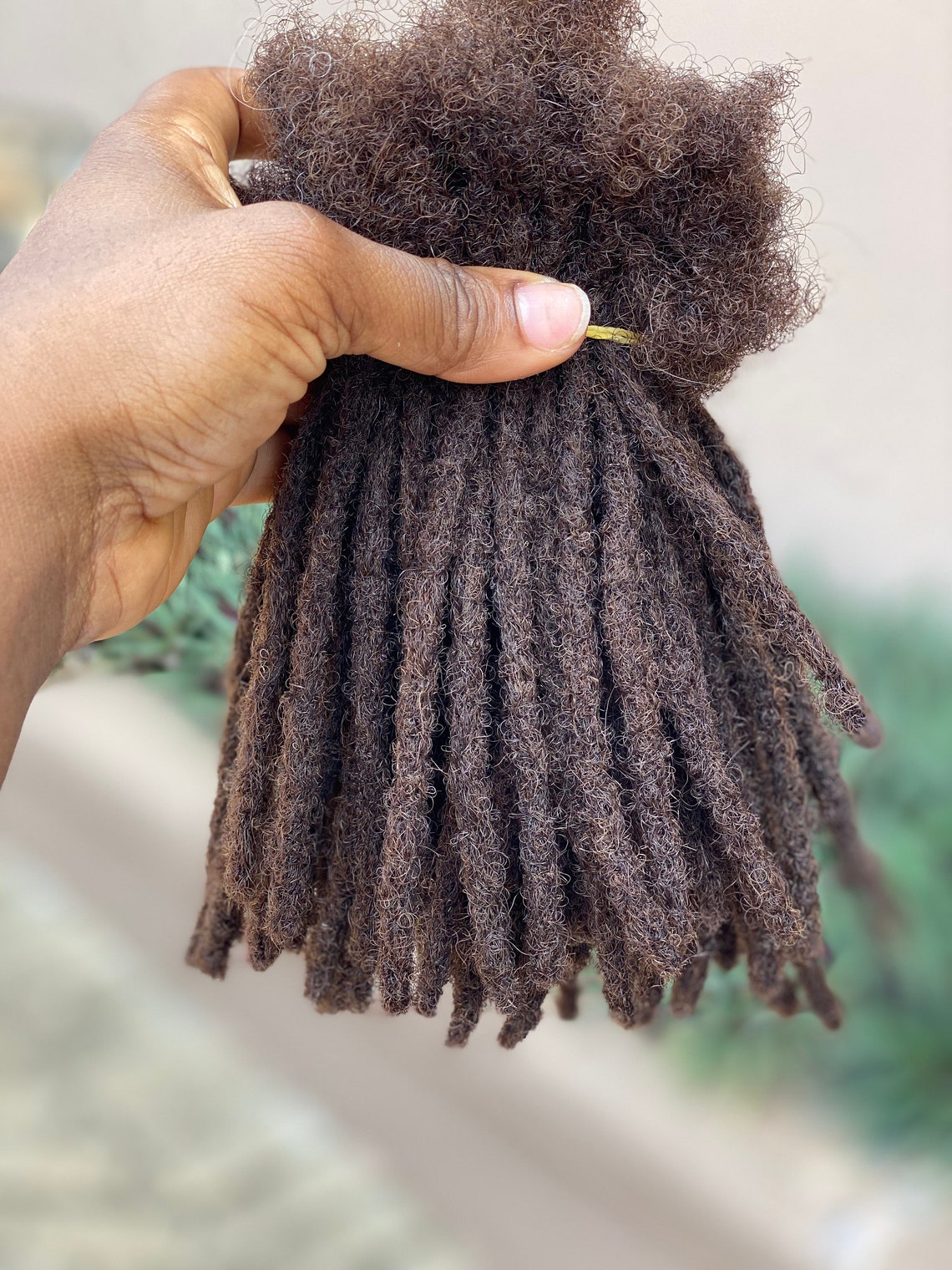 Color 4. Human Hair Dreadlocks Extensions. 100% Afro Kinky - Etsy