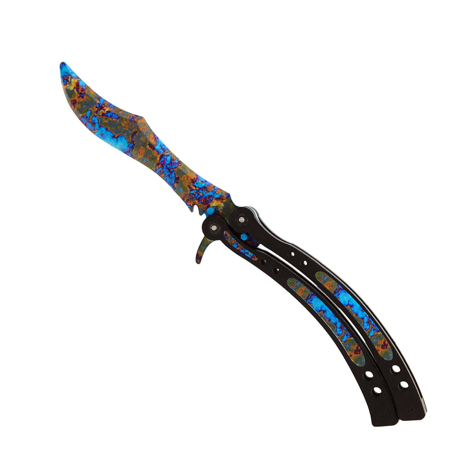 A Butterfly knife in color Case hardened gift Etsy
