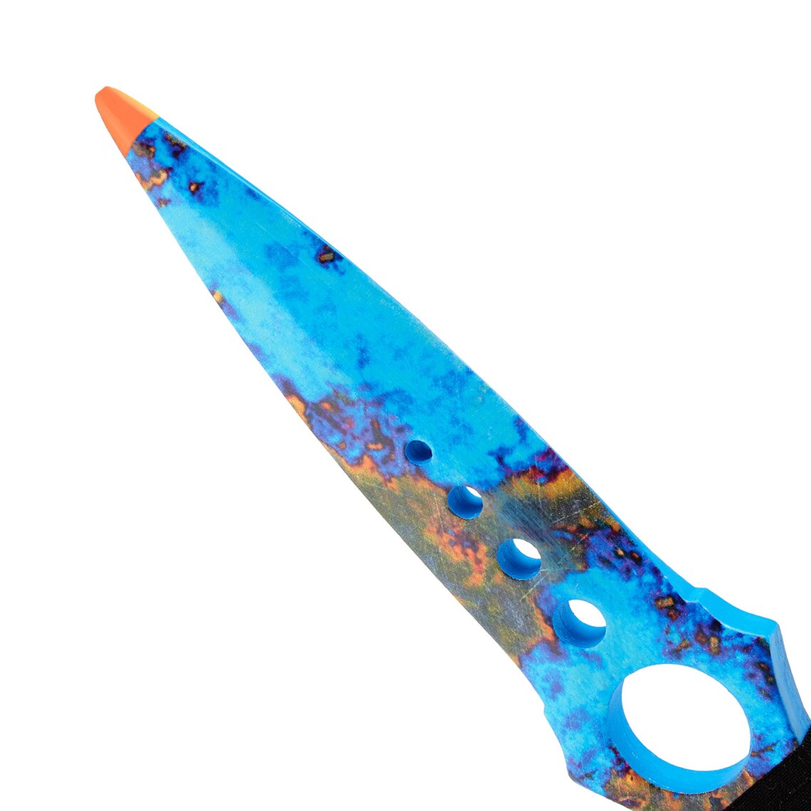 Skeleton knife in color Case Hardened gift for Etsy