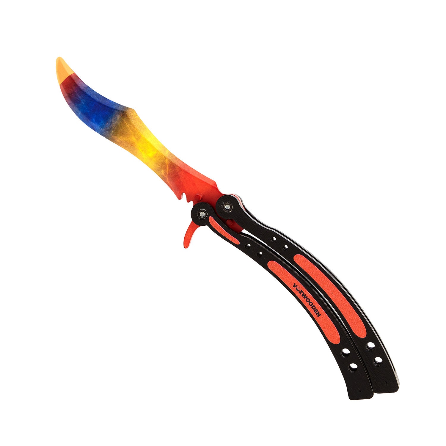 A Butterfly knife in color Marble Fade gift for Etsy