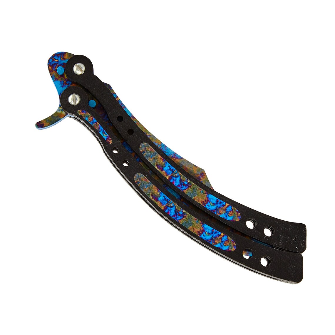 A Butterfly knife in color Case hardened gift Etsy