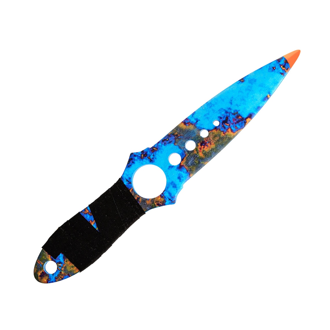 Skeleton knife in color Case Hardened gift for Etsy