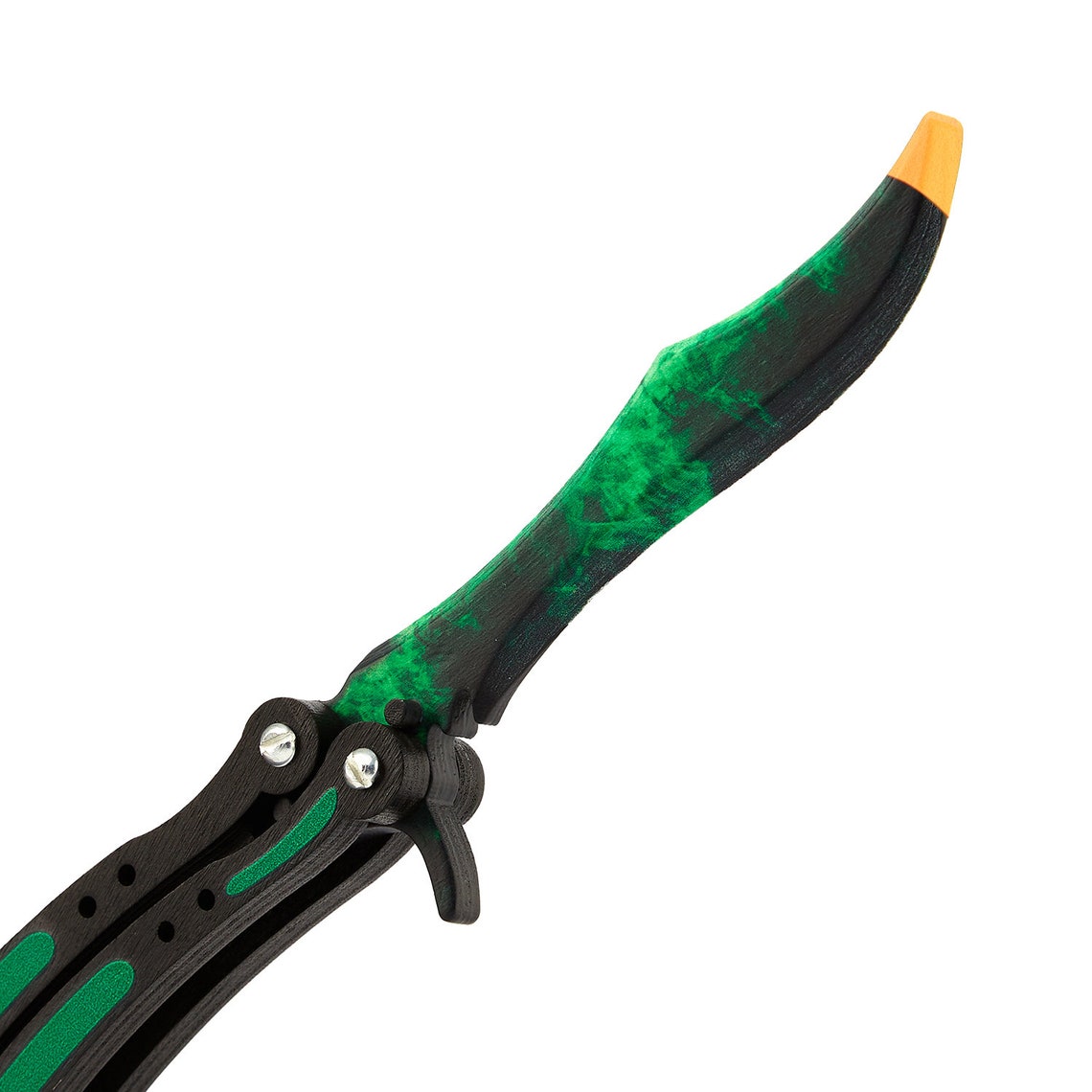A Butterfly knife in color Gamma Doppler gift for Etsy