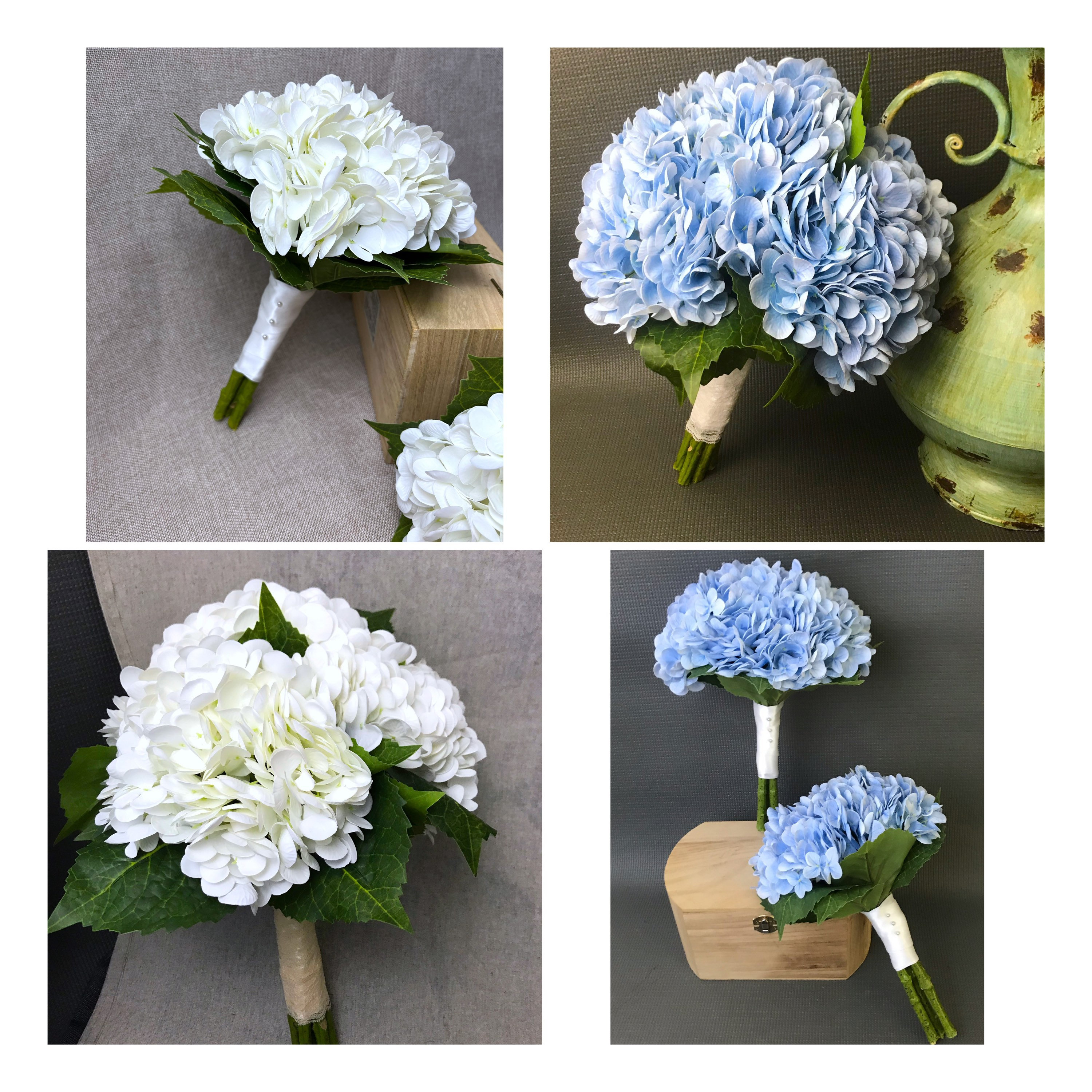 Hydrangea wedding bouquet wedding flower setbouquets Etsy Nederland