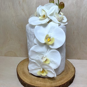 Tropical Cake Topper in Orchids, Island Cake Topper, Tropical Cake Decoration, Tropical Flowers, Light Purple Orchid.