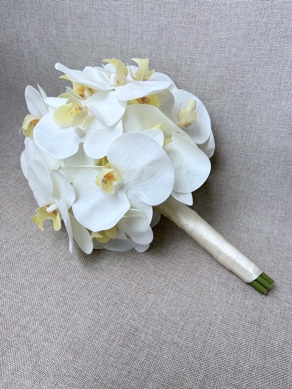Orquideas ramo de novia ramo de novia conjunto ramo novia orquidea conjunto orquidea ramo ramo de novia flores de la boda Real Touch. Etsy Mexico