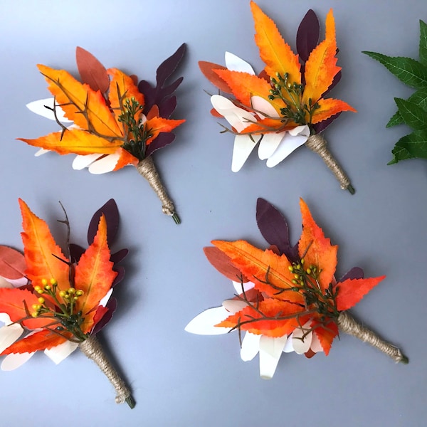Fall boutonniere Fall boutonniere Halloween boutonniere Fall wedding boutonniere, Fall boutonniere Groom boutonniere
