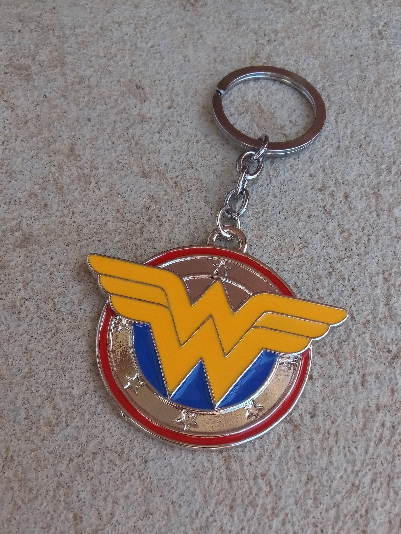 Wonder Woman Keychain with Wonder Woman notecard Superhero Etsy