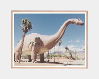 Southwestern Décor, Cabazon Dinosaurs Print, T-rex Poster (Digital Download)