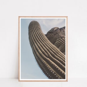 Cactus Decor, Southwest Decor, Cactus Print, Minimalist Print, Saguaro Art