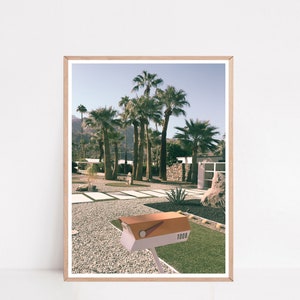 Palm Springs Print, Palm Tree Prints, Mid Century Modern, Palm Springs Poster