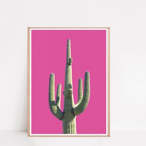 Cactus Art, Southwest Decor, Minimalist Print, Saguaro Poster, Cactus Poster, Desert Wall Art