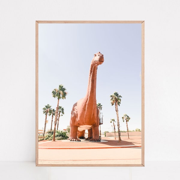 Cabazon Dinosaur, Dinosaur Print, Baby Shower Gift, Palm Springs Dino, Nursery Wall Art