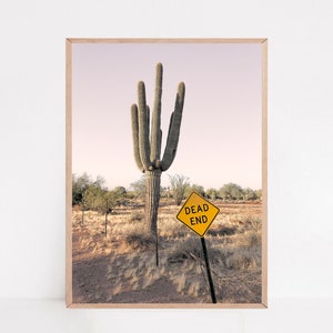 Kaktus Prints, Boho Wandkunst, Südwestern Dekor, Rosa Wüste Poster, Kaktus Poster, Wüstenwandkunst