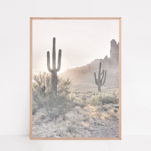Kaktus Poster, Aberglaube, Wüste Landschaft Kunst, Kaktus Print, Saguaro Kunst