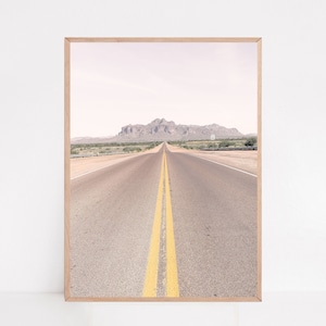 Pink Superstition Mountains, Road Trip Photo, Arizona Decal, Apache Junction, Arizona Gifts, Desert Wall Art