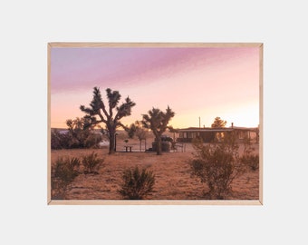 Joshua Tree Print, Mojave Landscape Scene, California Desert (Digital Download)