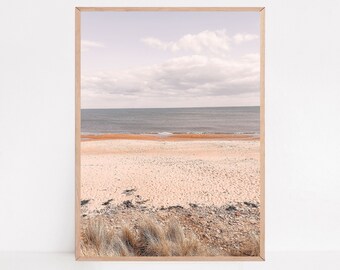 Pastell Strand Fotografie Druck: Küsten Wand Kunst (Digitaler Download)