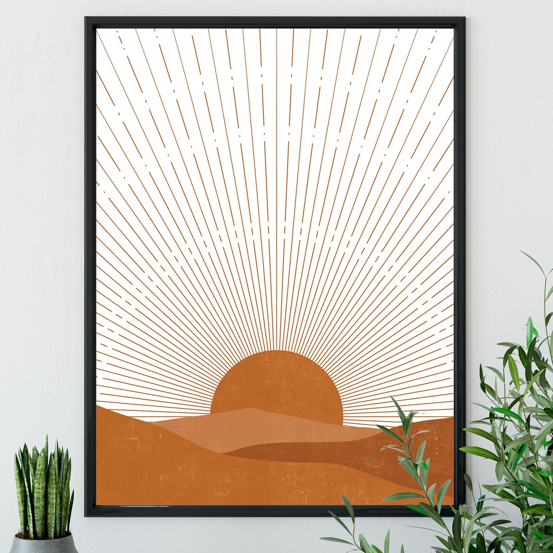 Contemporary Art Desert Wall Art Abstract Print DIY Wall | Etsy