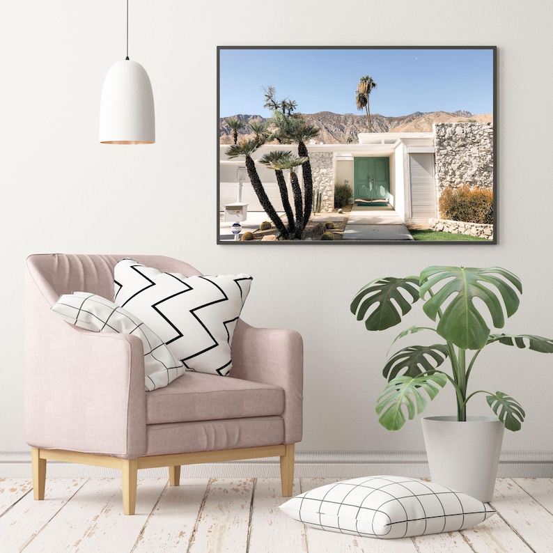 Mid century modern wall art for living room walls.