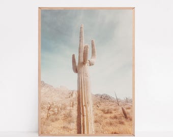 Kaktus-Druck, Saguaro-Wüste Fotografie, Arizona Southwest Wandkunst (digitaler Download)