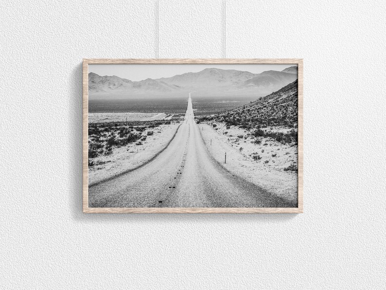Black and White Desert Wall Art Southwest Decor Desert | Etsy