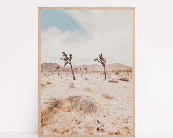 Joshua Tree Print, Mojave Desert Wall Art, Boho Interior Decor (Digital Download)