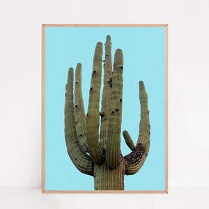 Cactus Art Print, Southwestern Decor, Desert Art Poster, Cactus Print, Saguaro Decor, Minimal Poster Print