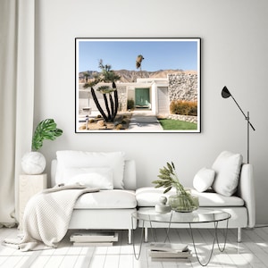 Living room Palm Springs printable wall art.