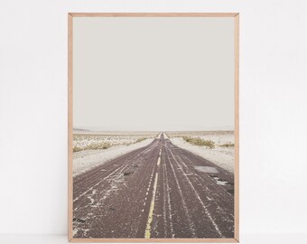 Impresión de Desert Road: Póster de viaje por el suroeste (descarga digital)