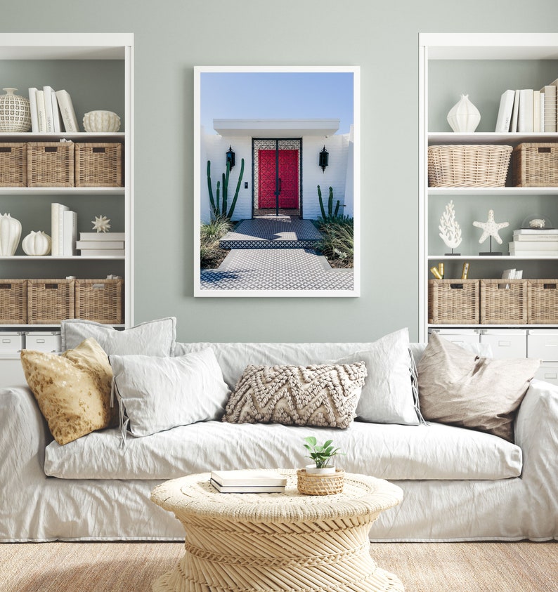 Living room mid century modern wall art.