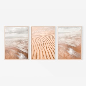 Beach Photography, Coastal Wall Art, Set of 3 Prints, Ocean Print Set, 3 Piece Wall Art