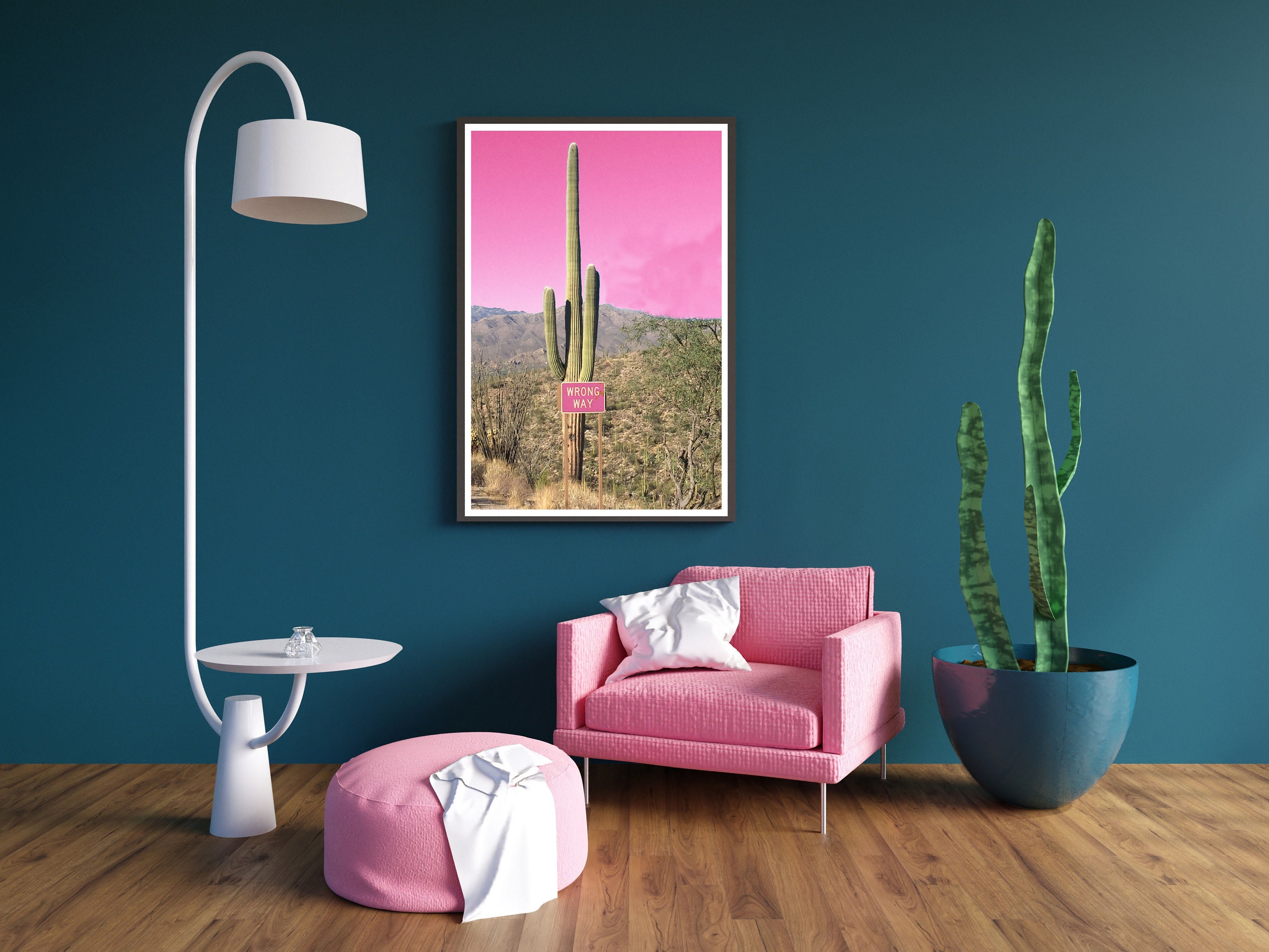 Pink Cactus Wall Art Desert Photography Cactus Prints Etsy