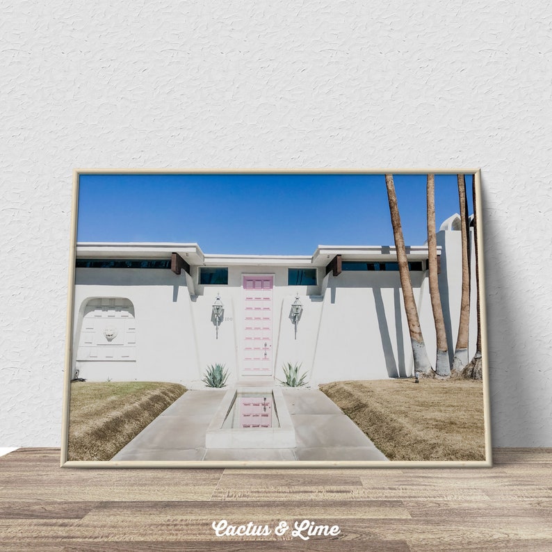 Printable Wall Art Palm Springs Digital DOWNLOAD Palm Tree Print California Print