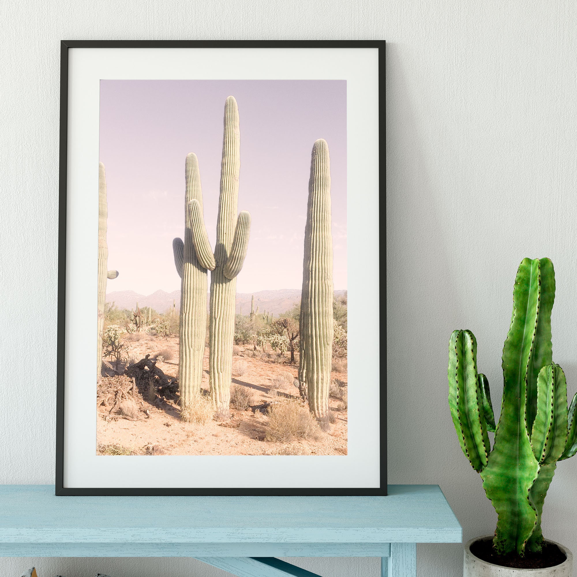 Cactus Print Wall Art Boho Wall Art Cactus Wall Art Boho Etsy