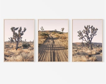 Ensemble d'impressions Joshua Tree : photographie du désert, décoration sud-ouest (téléchargement numérique)