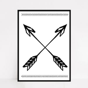 Pfeil Wandkunst, Southwestern Dekor, Stammes-Kunstdruck, indische Pfeile, Stammes-Wand-Dekor