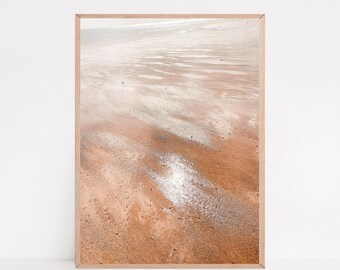 Lámina de playa costera: Decoración de pared bohemia junto al mar (descarga digital)