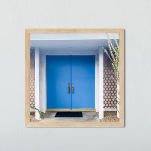 Palm Springs Print, Square Poster, Door Photography, Street Photography, California House