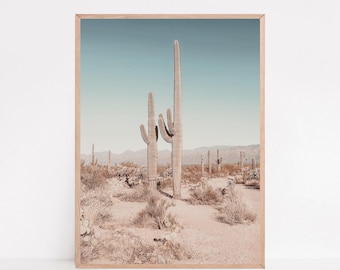 Saguaro Cactus Print: Arizona Desert Wall Art (Digital Download