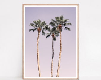 Tropical Palm Trees Print: Beach House Wall Art (Digital Download)