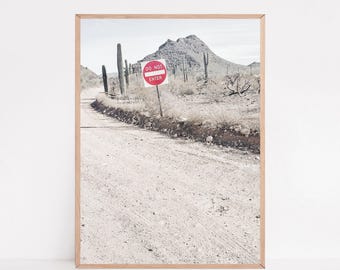 Desert Photography, Cactus Print, Arizona Travel Poster (Digital Download)