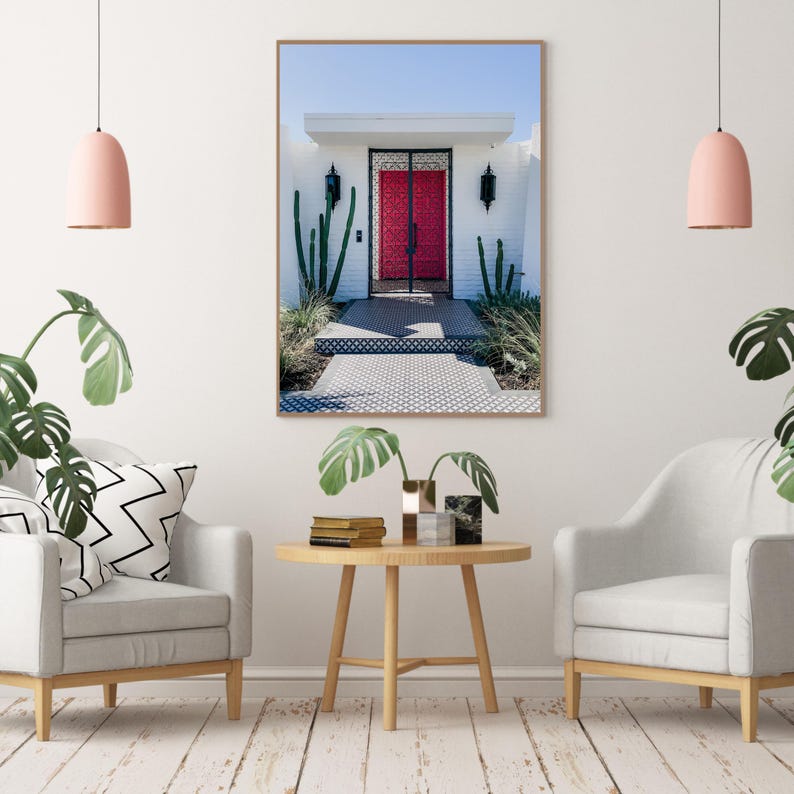 Palm Springs print for living room.