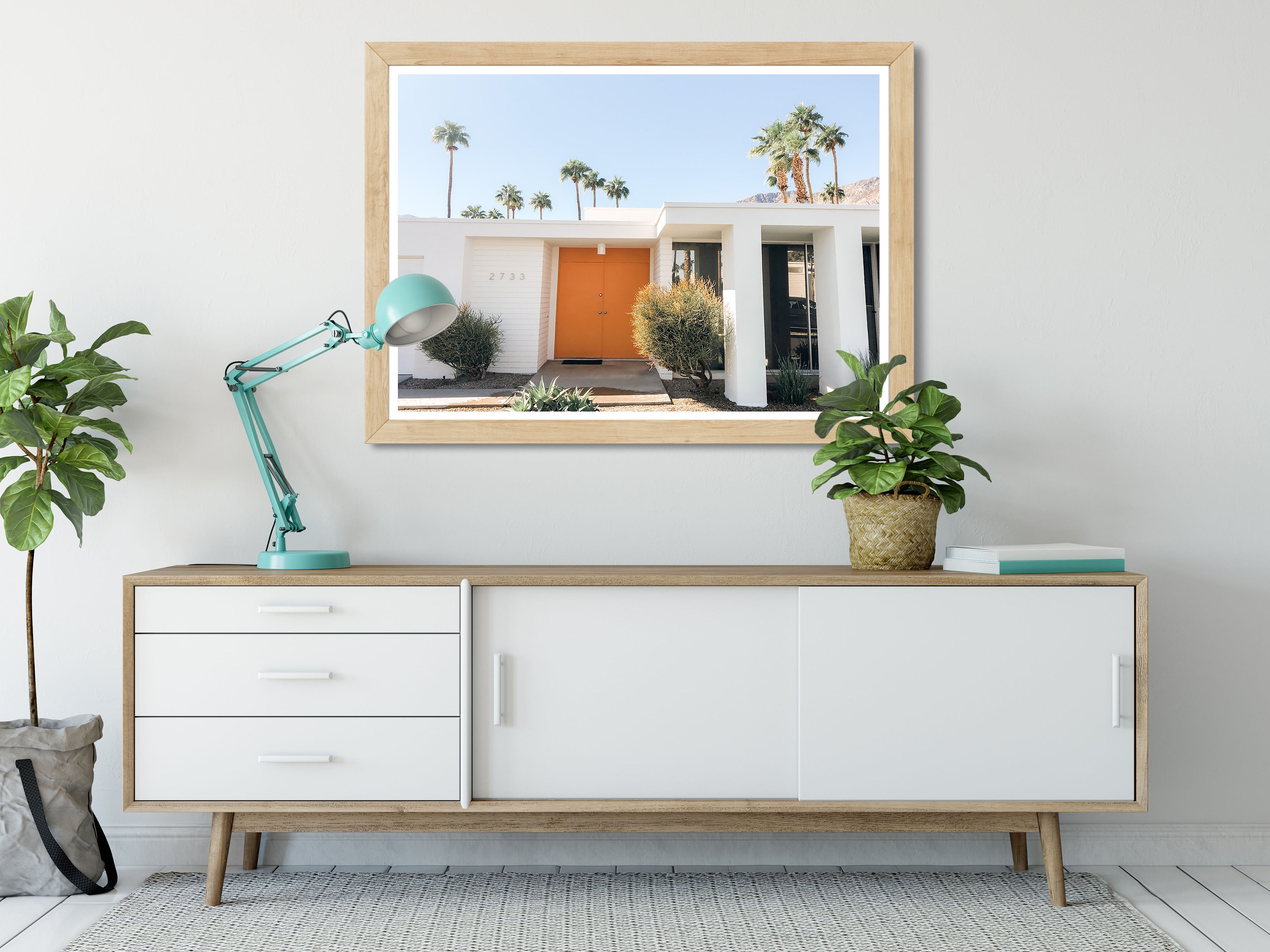 Palm Springs Print Mid Century Modern Housewarming Gift Etsy