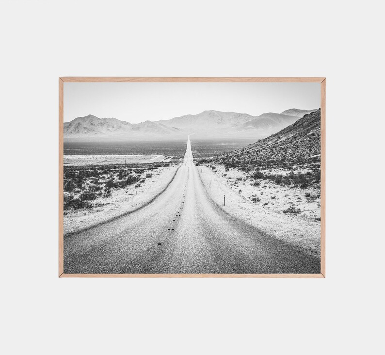 Black and White Desert Wall Art Southwest Decor Desert Etsy