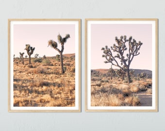 Joshua Tree Prints, 2er-Set Drucke, Southwestern Decor, Boho Kunst Poster