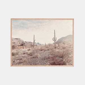 Sonoran-Wüste Western-Dekor, Kaktusplakat, südwestlicher Druck, Boho-Kaktuskunst, Tucson-Wüstenkunst